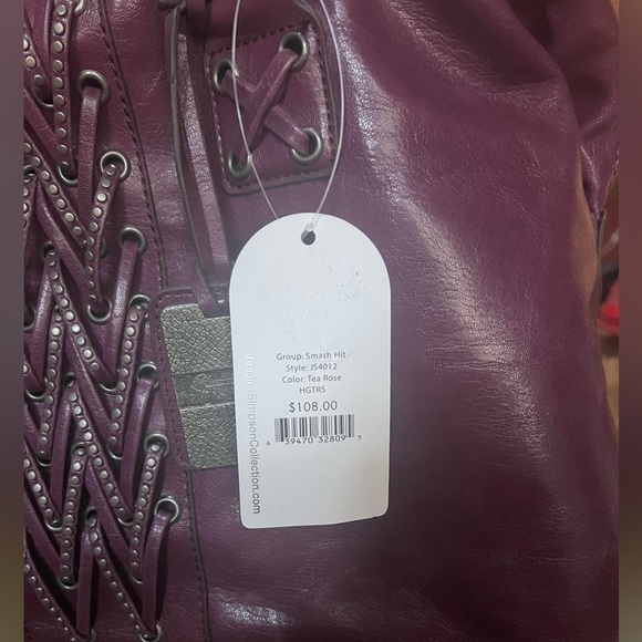 NWT Jessica Simpson Group Smash Hit Tea Rose Shoulder Bag - Picture 7 of 8